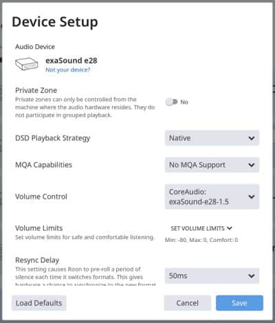roon audio mit macos geraeteeinstellungen 1